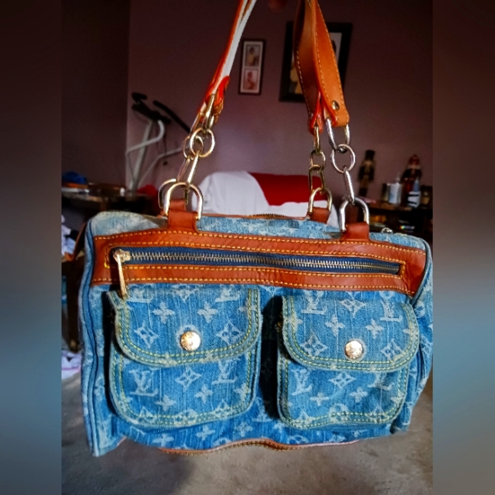 Authentic Louis Vuitton denim bag
